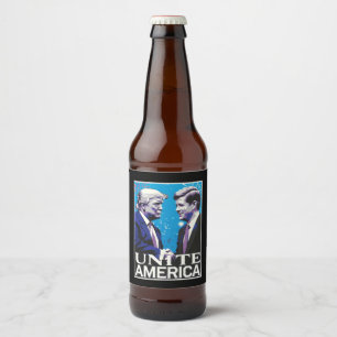 アメリカを団結させる象徴的なトランプ ビールラベル