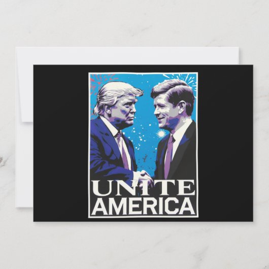アメリカを団結させる象徴的なトランプ 招待状 (正面)