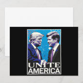 アメリカを団結させる象徴的なトランプ 招待状 (正面/裏面)