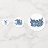 アメリカを守るアメリカン・イーグル愛国国旗の旗 コンフェッティ (正面)