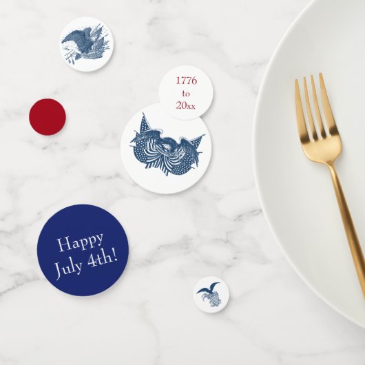 アメリカを守るアメリカン・イーグル愛国国旗の旗 コンフェッティ (グループ)