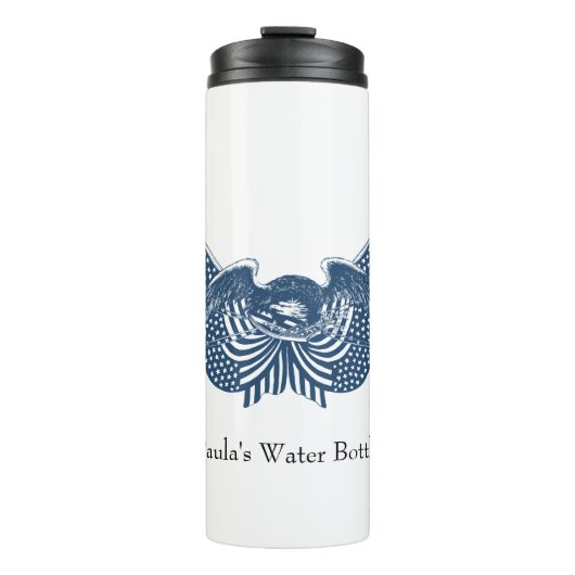 アメリカを守るアメリカン・イーグル愛国国旗の旗 タンブラー (正面)