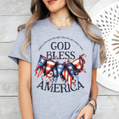 アメリカを愛する愛国神。有権者の祈りの言葉バント Tシャツ