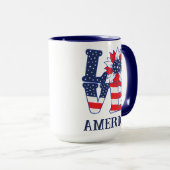 アメリカを愛する マグカップ (正面右)