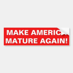アメリカを成長したように再度して下さい! バンパーステッカー