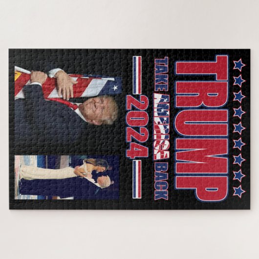 アメリカを持ち帰るトランプ2024 ジグソーパズル (横)