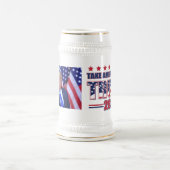 アメリカを持ち帰るトランプ2024 ビールジョッキ (中央)