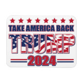 アメリカを持ち帰るトランプ2024 マグネット (横)