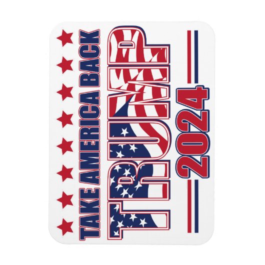アメリカを持ち帰るトランプ2024 マグネット (縦)