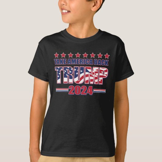 アメリカを持ち帰るトランプ2024 Tシャツ (正面)