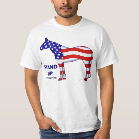アメリカを擁護して下さい Tシャツ (正面)