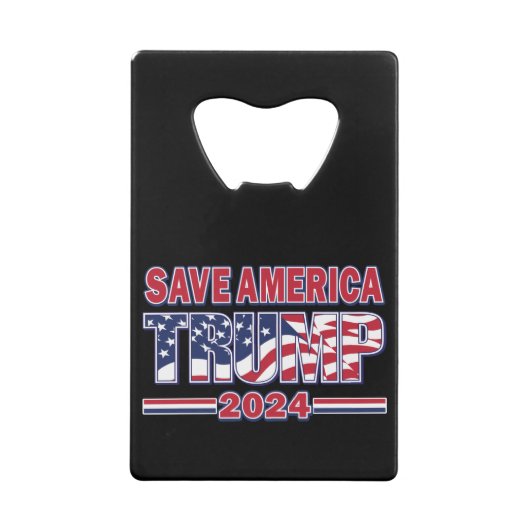 アメリカを救え トランプ 2024 クレジットカード栓抜き (裏面)