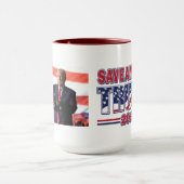 アメリカを救え トランプ 2024 マグカップ (中央)
