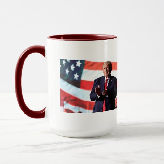 アメリカを救え トランプ 2024 マグカップ (左)