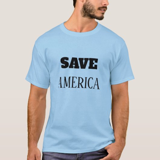 アメリカを救おう Tシャツ (正面)