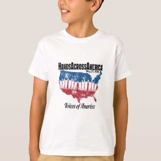 アメリカを渡る手 Tシャツ