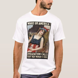 アメリカを目覚めて下さい! Tシャツ