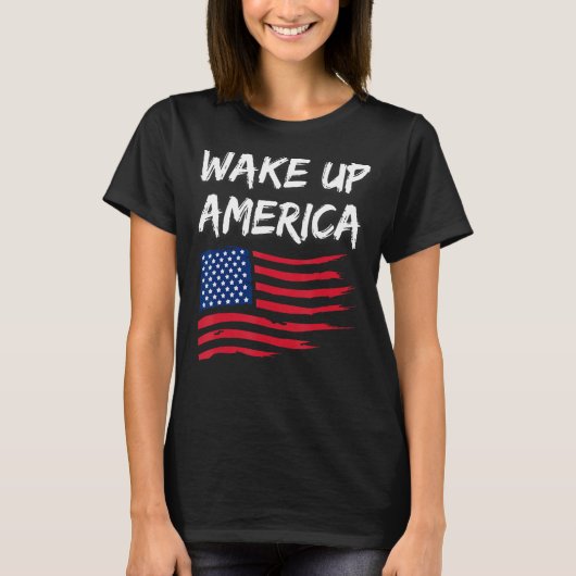 アメリカを目覚める Tシャツ (正面)