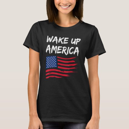 アメリカを目覚める Tシャツ (正面)