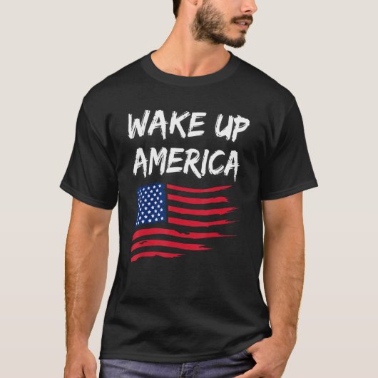 アメリカを目覚める Tシャツ (正面)