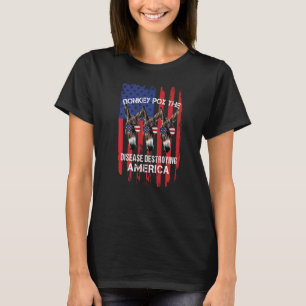 アメリカを破壊する病実在痘 Tシャツ