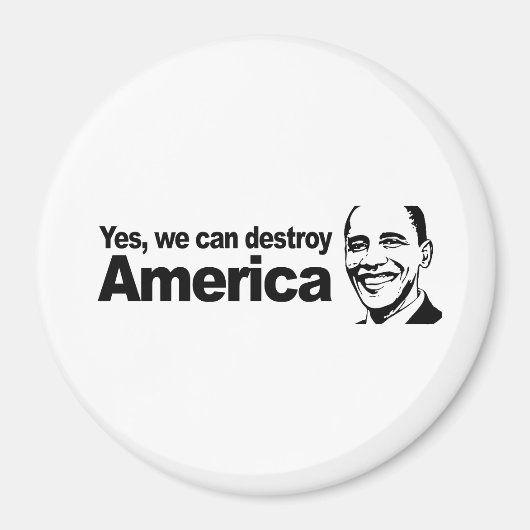 アメリカを破壊できるyes マグネット (正面)