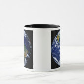 アメリカを示す完全な地球 マグカップ (中央)