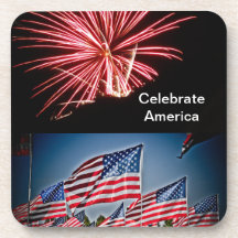 アメリカを祝うポストカード