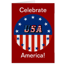 アメリカを祝う愛国的なアメリカ国旗グリーティング