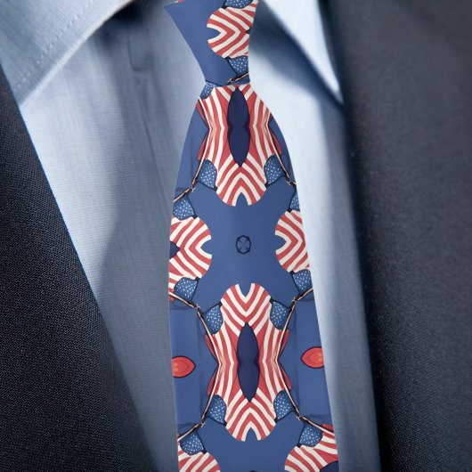 アメリカを祝う赤白青ネクタイ ネクタイ