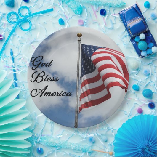 アメリカを祝福して下さい！ ペーパープレート (パーティー)