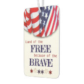 アメリカを祝福する愛国的な愚行 カーエアーフレッシュナー (左)