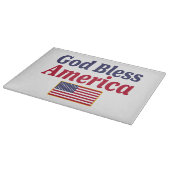 アメリカを祝福する愛国的な神 カッティングボード (角)