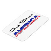 アメリカを祝福する愛国的な神 マグネット (左側)