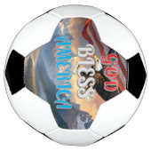 アメリカを祝福する サッカーボール (回転)