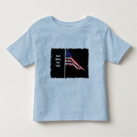 アメリカを祝福する トドラーTシャツ (正面)
