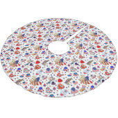 アメリカを祝福する ブラッシュドポリエステルツリースカート (アングル)