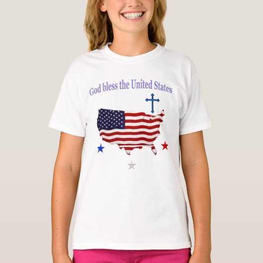 アメリカを祝福する Tシャツ (正面)