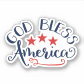 アメリカを祝福せよ シール (正面)