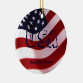アメリカを祝福せよ セラミックオーナメント (右)