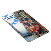 アメリカを祝福せよ。ファインアート愛国心 マグネット (右側)