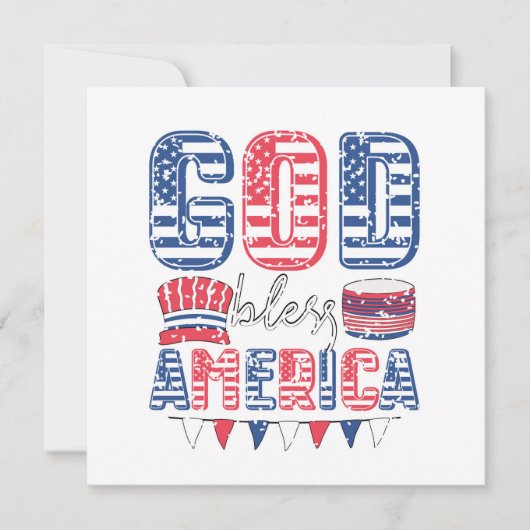 アメリカを祝福 カード (正面)