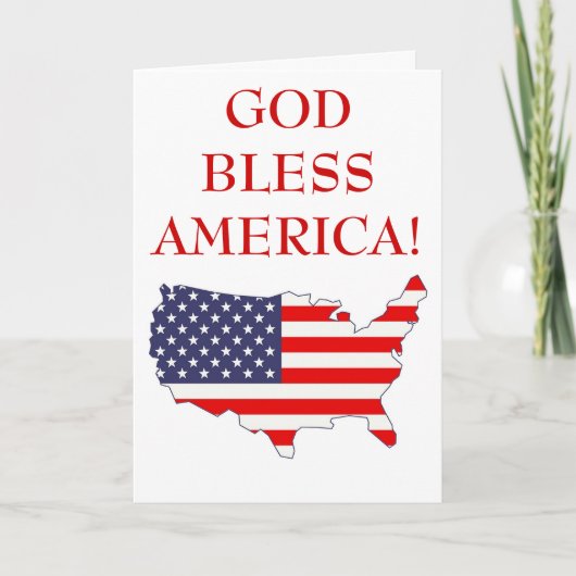 アメリカを祝福 カード (正面)