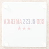 アメリカを祝福 ガラスコースター (裏面)