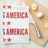 アメリカを祝福 キッチンタオル (四つ折り)