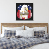 アメリカを祝福 キャンバスプリント (インサイチュ (寝室))