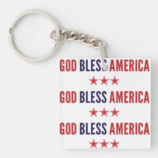 アメリカを祝福 キーホルダー (正面)