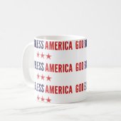 アメリカを祝福 コーヒーマグカップ (正面左)