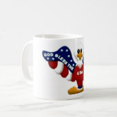 アメリカを祝福 コーヒーマグカップ (正面左)