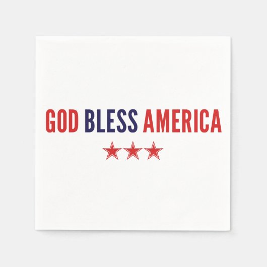 アメリカを祝福 スタンダードカクテルナプキン (正面)